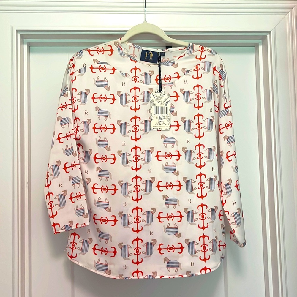Rönner Design horse print blouse